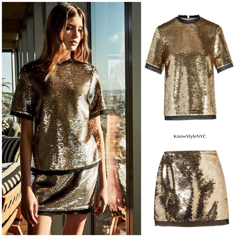 Rachel Zoe Flynn top size 6 & Finn skirt size 8